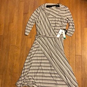Robbie Bee Cowl Neck Midi Dress